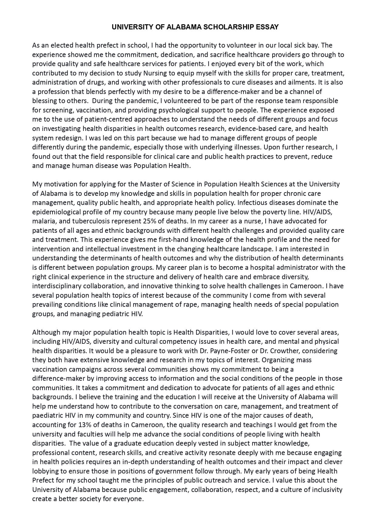 scholarship essay